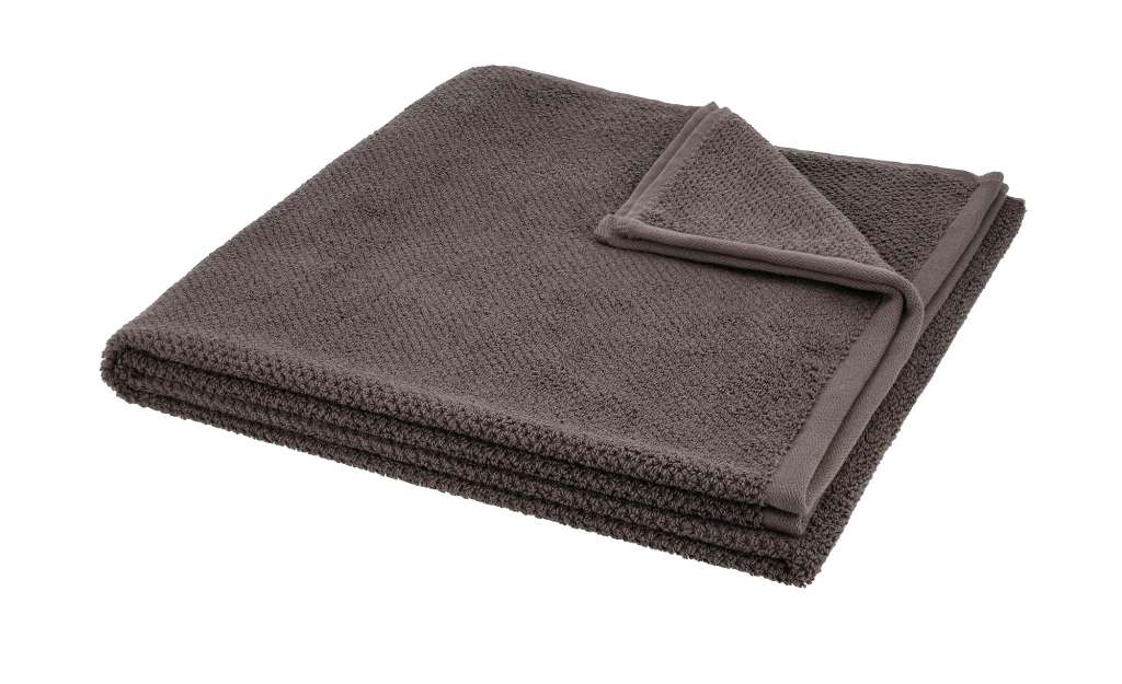 Duschtuch  4077 ¦ grau ¦ 100% Bio Baumwolle ¦ Maße (cm): B: 70 Badtextilien und Zubehör > Handtücher & Badetücher > Handtücher - Höffner