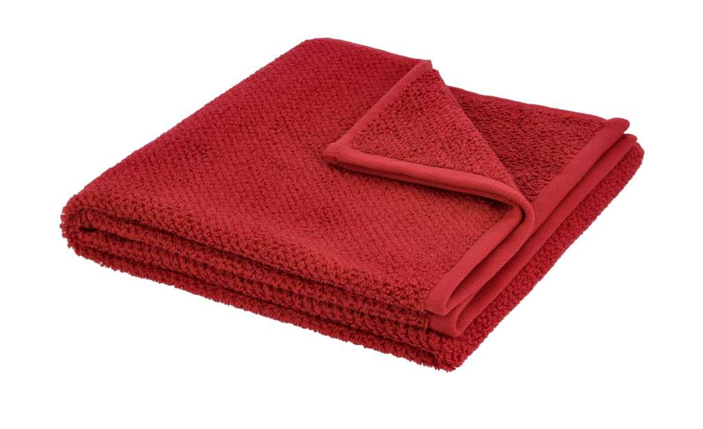 Handtuch  4077 ¦ rot ¦ 100% Bio Baumwolle ¦ Maße (cm): B: 50 Badtextilien und Zubehör > Handtücher & Badetücher > Handtücher - Höffner