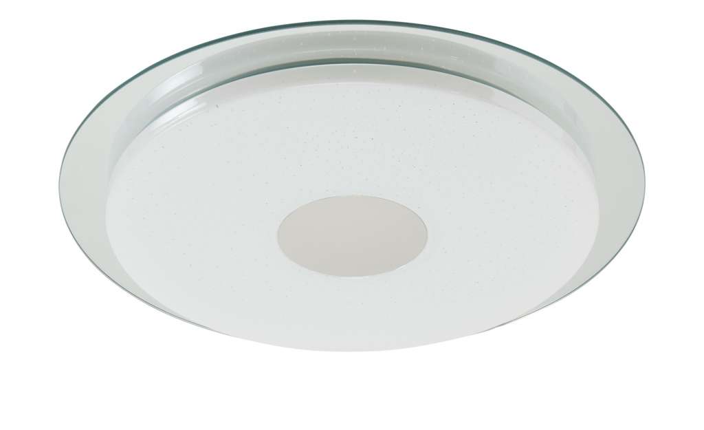 KHG LED-Bad-Deckenleuchte, weiß/verspiegelt ¦ silber ¦ Maße (cm): H: 5 Ø: 45 Lampen & Leuchten > Innenleuchten > Deckenleuchten - Höffner