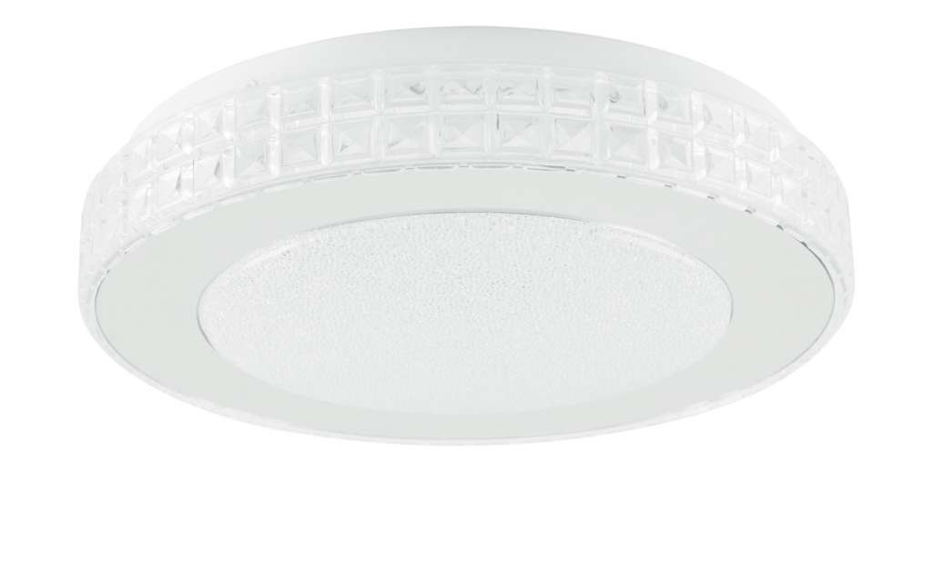 LED-Deckenleuchte mit Kristallglas ¦ silberØ: 28 Lampen & Leuchten > Innenleuchten > Deckenleuchten - Höffner
