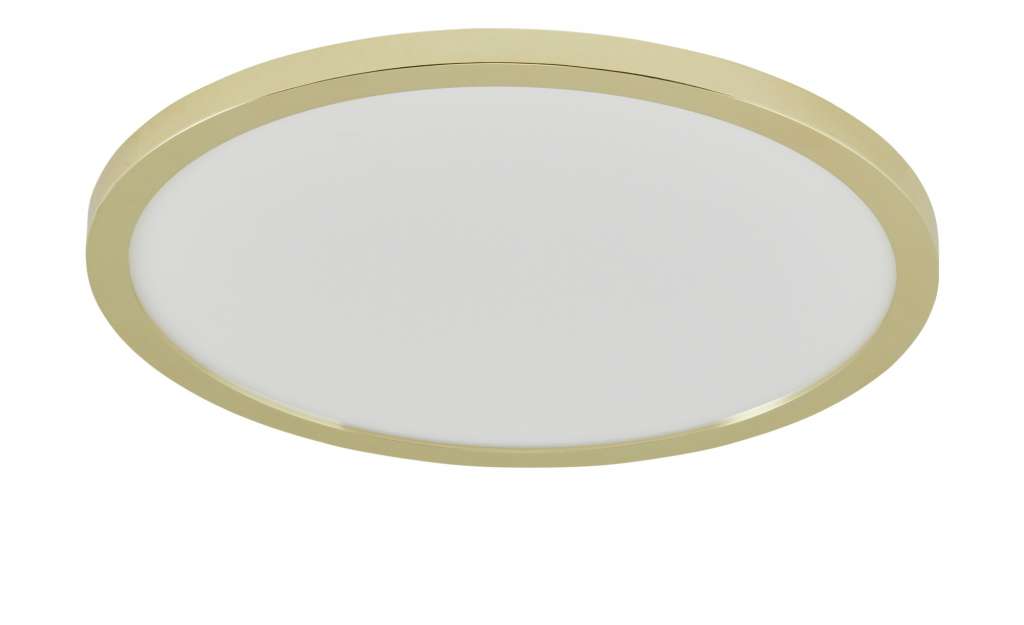KHG LED-Deckenleuchte, messing-blank ¦ gold ¦ Maße (cm): H: 5,5 Ø: 40 Lampen & Leuchten > Innenleuchten > Deckenleuchten - Höffner