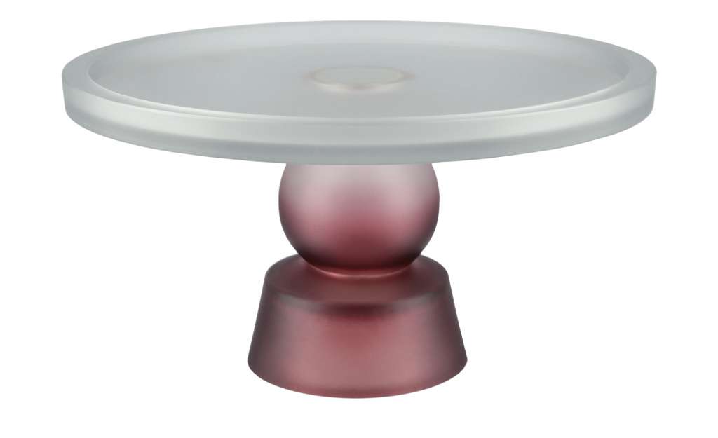 Tortenplatte ¦ rot ¦ Glas  ¦ Maße (cm): H: 13 Ø: 23 Geschirr > Einzelgeschirrteile - Höffner