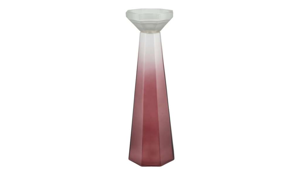 Kerzenständer ¦ rot ¦ Glas  ¦ Maße (cm): H: 43 Ø: 14 Dekoration > Kerzen & Lichter > Kerzenständer - Höffner