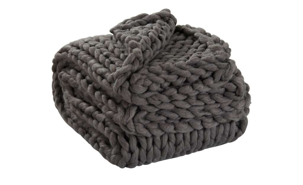 Strick Plaid  Hygge ¦ grau ¦ 50% Polyester, 50% Polyacryl   , Polyacryl, Polyester ¦ Maße (cm): B: 127 Heimtextilien > Kuscheldecken - Höffner