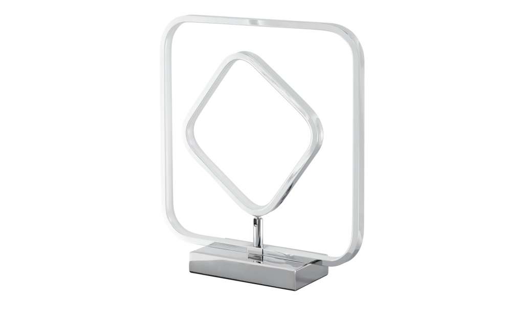 KHG LED-Tischleuchte, chrom, Leuchtelement drehbar ¦ silber ¦ Maße (cm): B: 30 H: 32,5 T: 8,5 Lampen & Leuchten > Innenleuchten > Tischlampen - Höffner