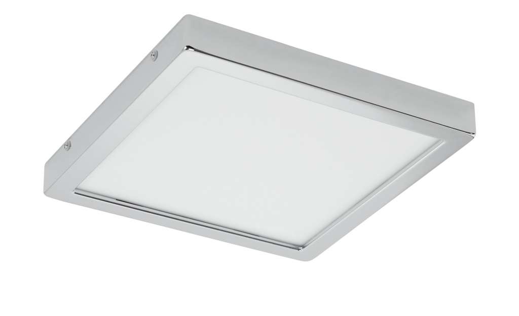 LED-Bad-Deckenleuchte, 1-flammig, eckig ¦ silber ¦ Maße (cm): B: 30 H: 3,2 Lampen & Leuchten > Innenleuchten > Deckenleuchten - Höffner