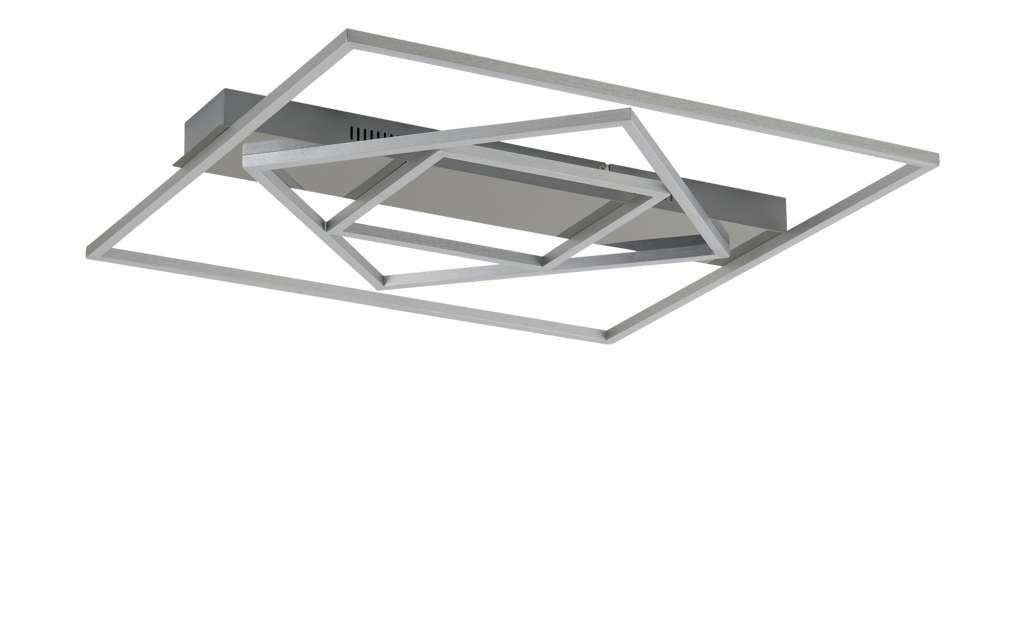 KHG LED-Deckenleuchte, 3-flammig, chrom `Raute´ ¦ silber ¦ Maße (cm): B: 62 H: 5,5 T: 60 Lampen & Leuchten > Innenleuchten > Deckenleuchten - Höffner