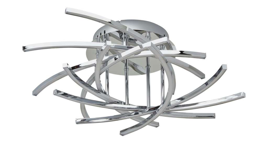 Meisterleuchten LED-Deckenleuchte, chrom ¦ silber ¦ Maße (cm): H: 20 Ø: 59 Lampen & Leuchten > Innenleuchten > Deckenleuchten - Höffner