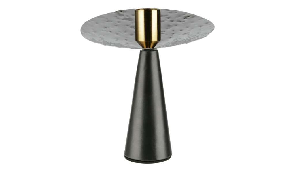 Kerzenhalter ¦ schwarz ¦ Aluminum, Metall, Stahl ¦ Maße (cm): H: 13,5 Ø: 12.5 Dekoration > Kerzen & Lichter > Kerzenständer - Höffner