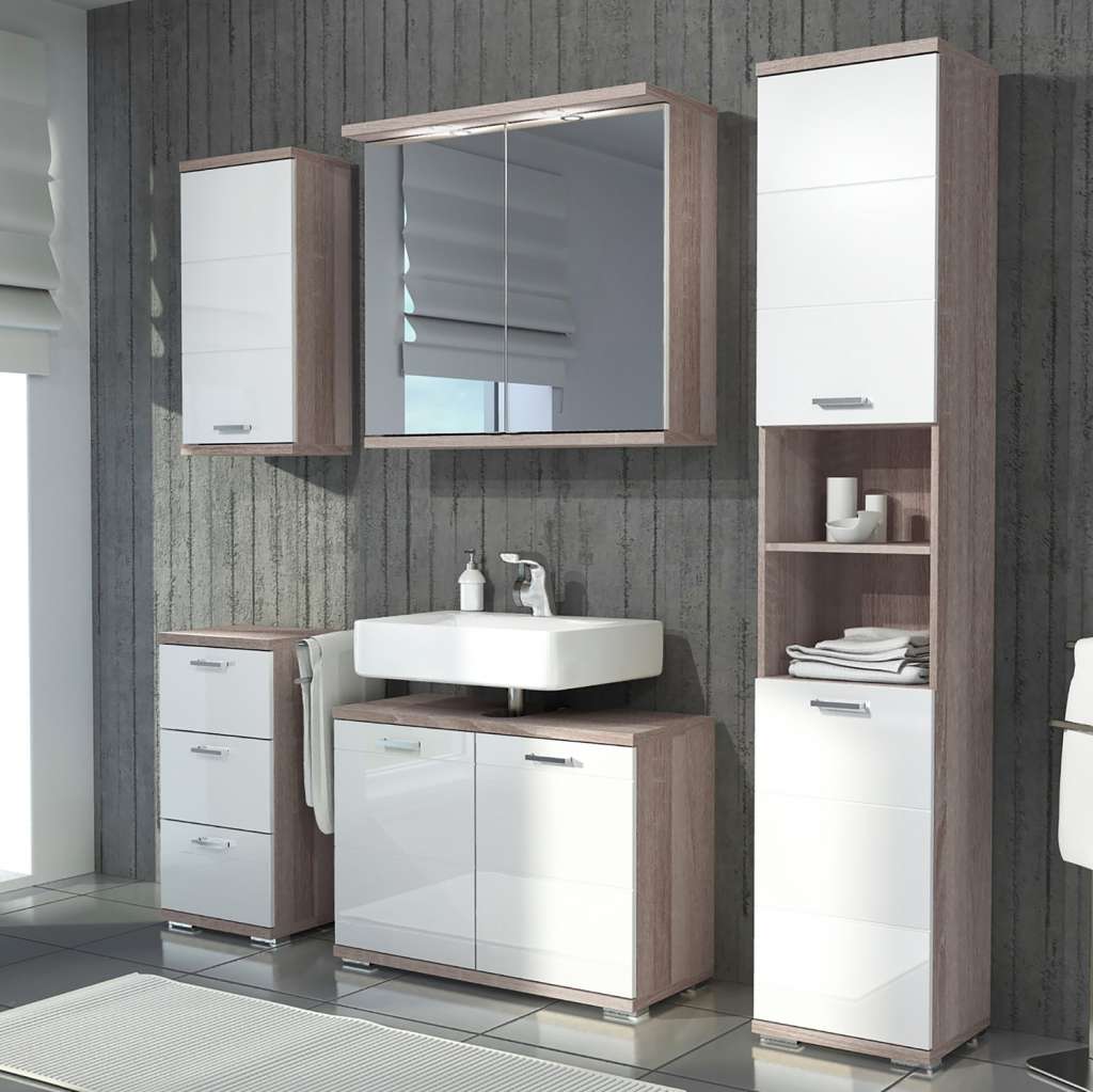 home24 Badezimmerset Brodda I (5-teilig)