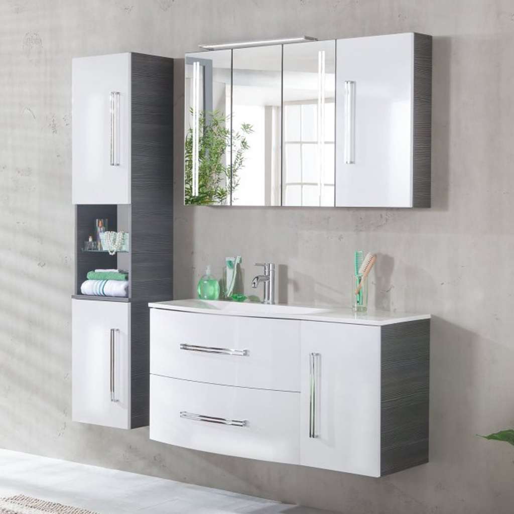 home24 Badezimmerset Lugano II (4-teilig)
