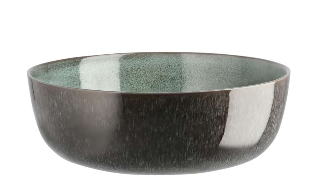 KHG Müslischale  Rimini ¦ grün ¦ Steinzeug ¦ Maße (cm): H: 6 Ø: 16 Geschirr > Schalen - Höffner