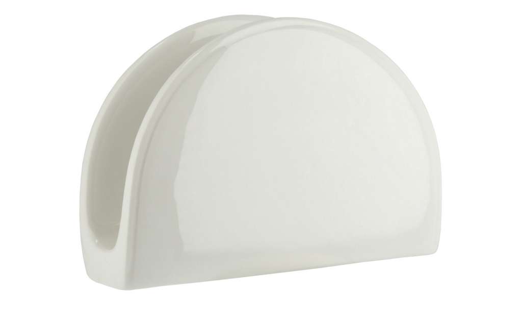 KHG Serviettenhalter ¦ weiß ¦ Porzellan ¦ Maße (cm): B: 4,7 H: 9,5 Küchenzubehör & Helfer > Tischaccessoires - Höffner