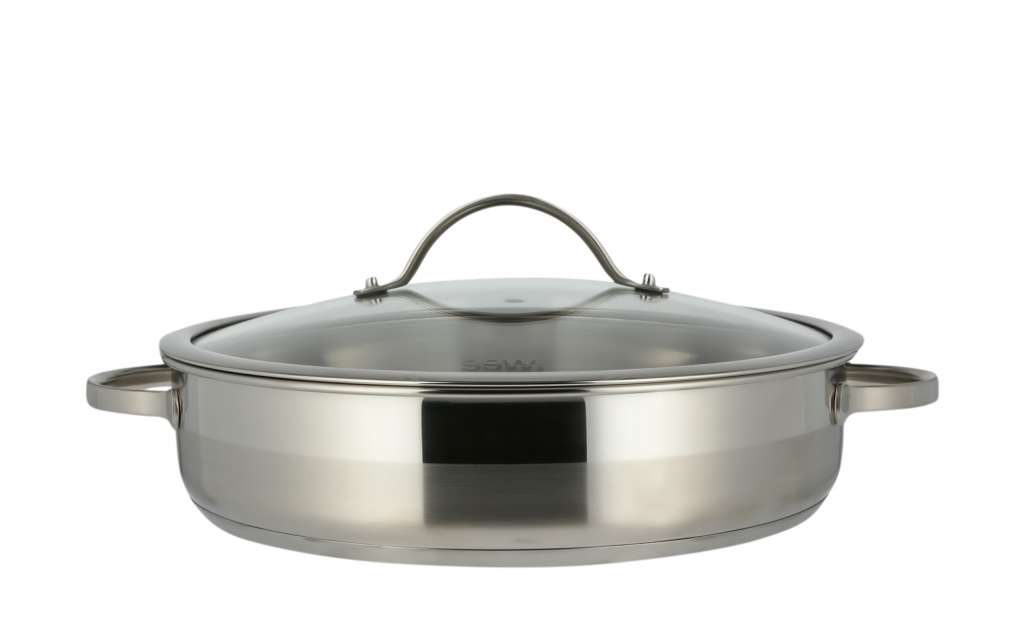 Stolze Servierpfanne 28 cm  Pulpo ¦ silber ¦ EdelstahlØ: 28 Töpfe & Pfannen & Zubehör > Topf und Pfannen-Sets - Höffner