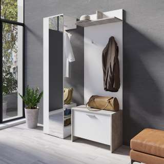 home24 Garderobenset Edgeworth I (3-teilig)
