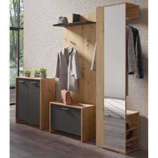 home24 Garderobenset Edgeworth II (4-teilig)