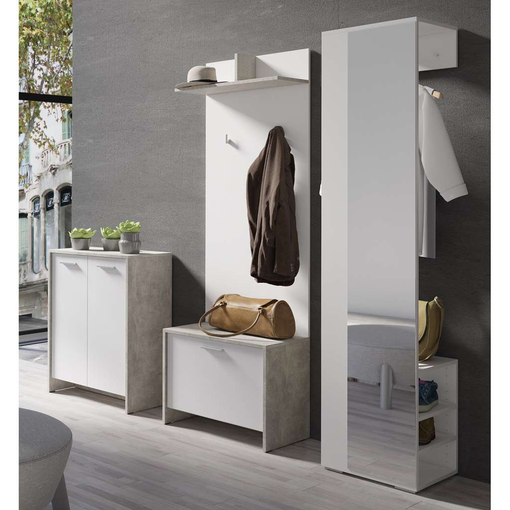 home24 Garderobenset Edgeworth II (4-teilig)