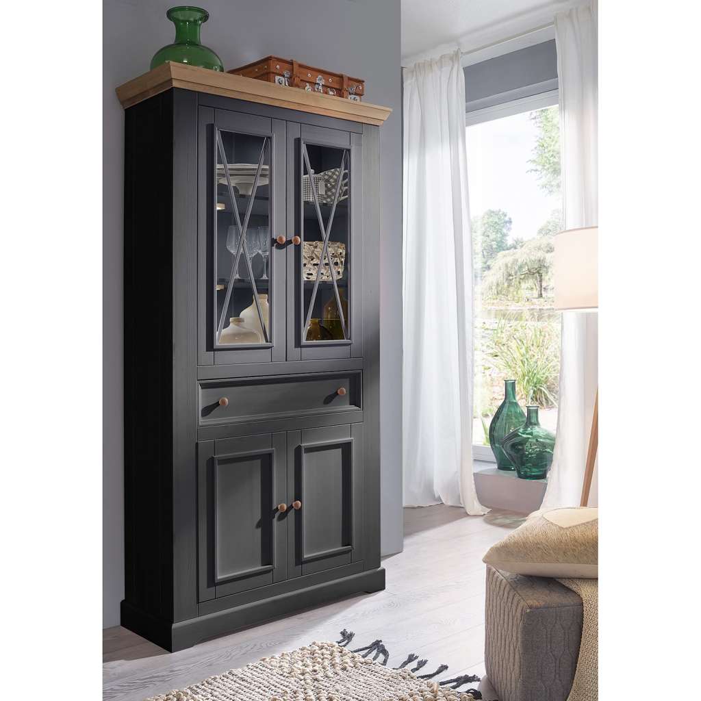 home24 Vitrinenschrank Ummanz