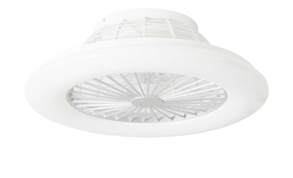 Deckenventilator titanfarben/ Sternenhimmeleffekt ¦ silber ¦ Maße (cm): H: 16,8 Ø: 50 Lampen & Leuchten > Innenleuchten > Deckenleuchten - Höffner