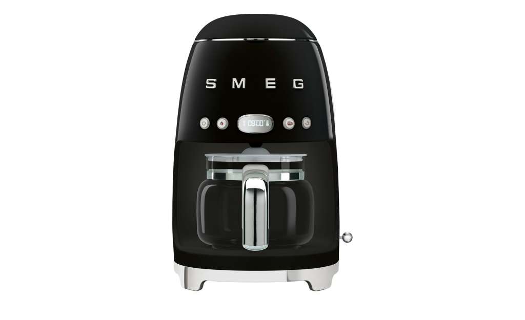 smeg Kaffeeautomat  DCF02BLEU ¦ schwarz ¦ Kunststoff, Edelstahl ¦ Maße (cm): B: 25,6 H: 36,1 T: 24,5 Elektrokleingeräte > Kaffee & Espressomaschinen - Höffner