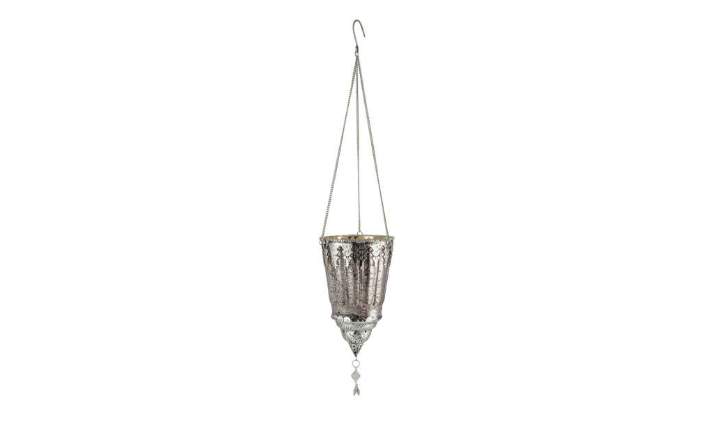 Windlicht ¦ silber ¦ Glas , Metall ¦ Maße (cm): H: 21,5 Ø: 13 Dekoration > Laternen & Windlichter - Höffner