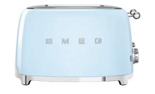 smeg 4-Slot-Toaster  TSF03PBEU ¦ blau ¦ Kunststoff, Edelstahl ¦ Maße (cm): B: 32 H: 20 T: 30 Elektrokleingeräte > Toaster - Höffner