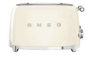 smeg 4-Slot-Toaster  TSF03CREU ¦ creme ¦ Kunststoff, Edelstahl ¦ Maße (cm): B: 32 H: 20 T: 30 Elektrokleingeräte > Toaster - Höffner