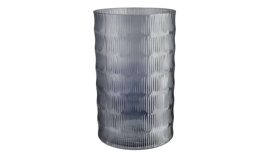 Vase ¦ blau ¦ Glas  ¦ Maße (cm): H: 26 Ø: 16 Dekoration > Vasen - Höffner