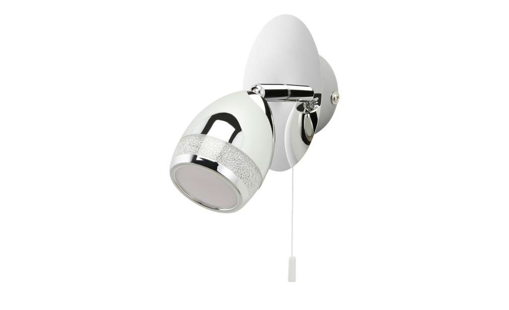 LED-Badspot, 1-flammig, chrom ¦ silber ¦ Maße (cm): B: 7 H: 9,2 Lampen & Leuchten > Innenleuchten > Wandleuchten - Höffner
