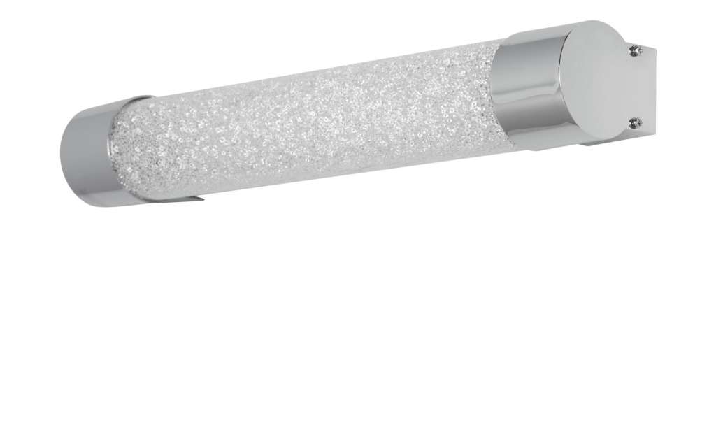 LED-Badwandleuchte, 1-flammig, Kristalloptik ´klein´ ¦ silber ¦ Maße (cm): B: 6,7 H: 5,4 Lampen & Leuchten > Innenleuchten > Wandleuchten - Höffner