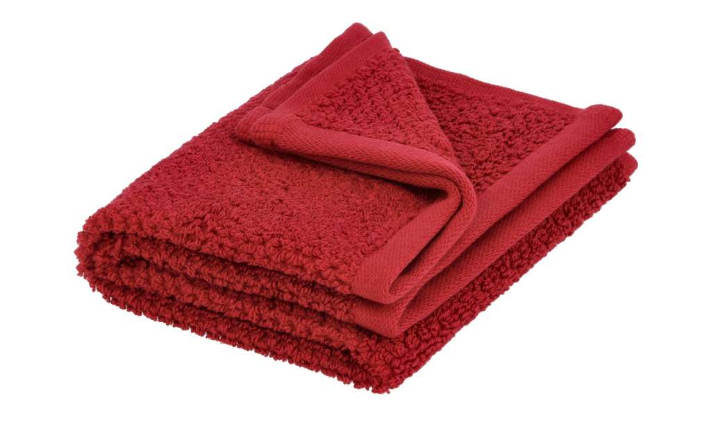 Gästetuch  4077 ¦ rot ¦ 100% Bio Baumwolle ¦ Maße (cm): B: 30 Badtextilien und Zubehör > Handtücher & Badetücher > Gästetücher - Höffner