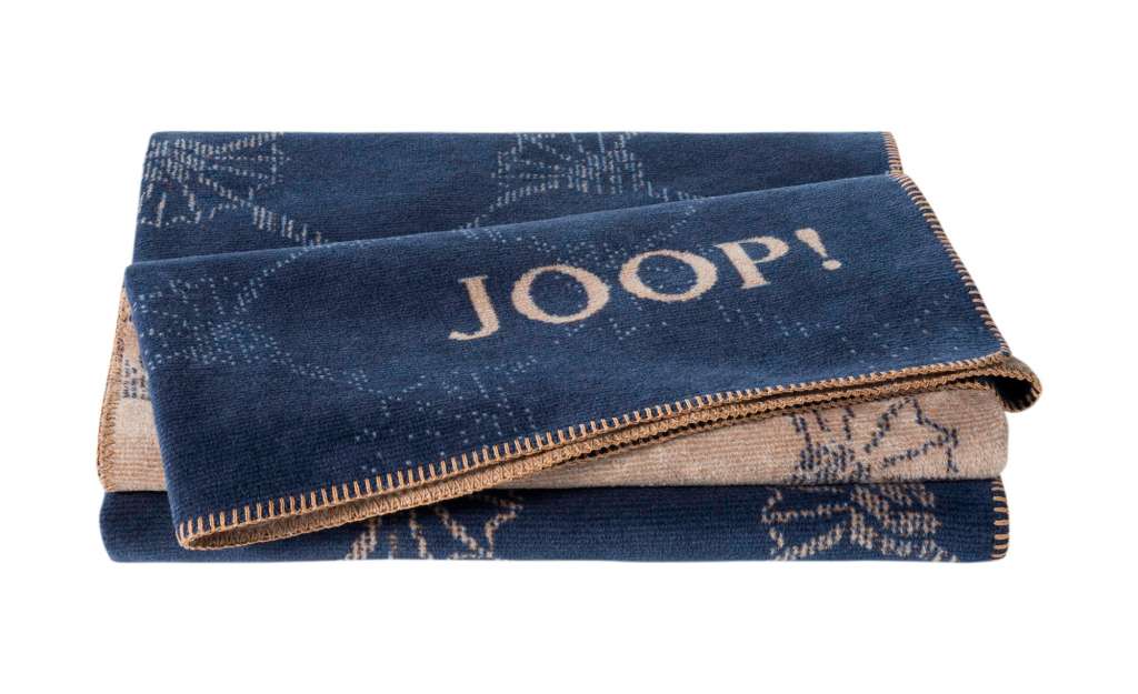 JOOP! Wohndecke  Joop!Cornflower Double ¦ blau ¦ 58% Baumwolle, 35% Polyacryl, 7% Polyester  ¦ Maße (cm): B: 150 Heimtextilien > Kuscheldecken - Höffner