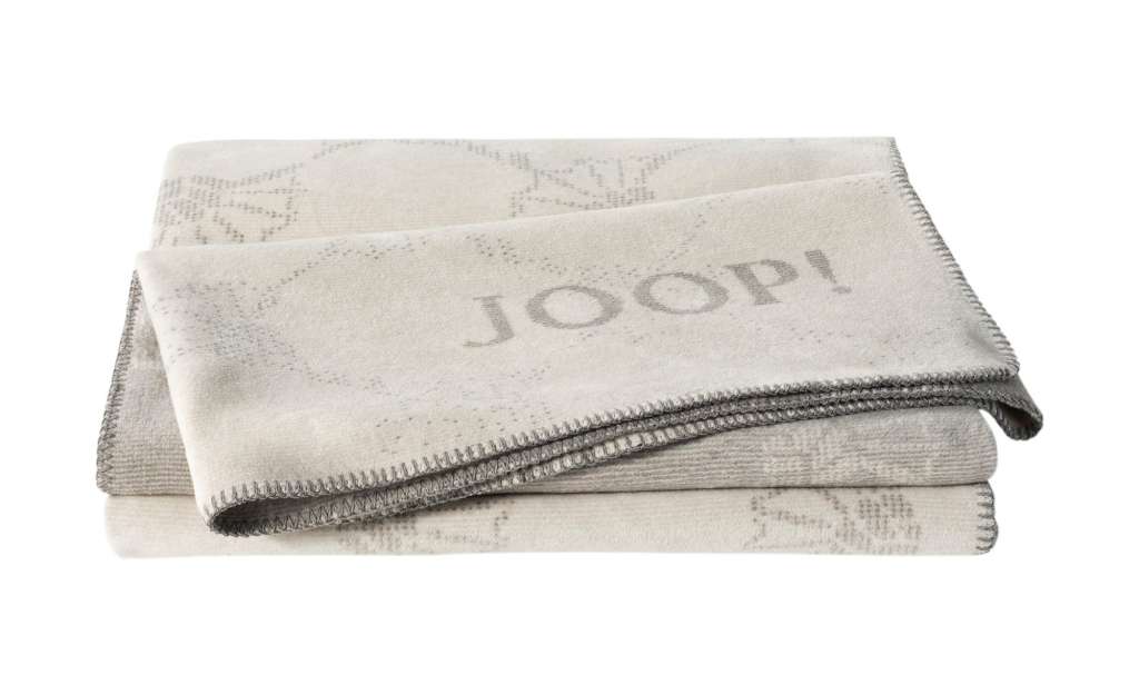 JOOP! Wohndecke  Joop!Cornflower Double ¦ grau ¦ 58% Baumwolle, 35% Polyacryl, 7% Polyester  ¦ Maße (cm): B: 150 Heimtextilien > Kuscheldecken - Höffner