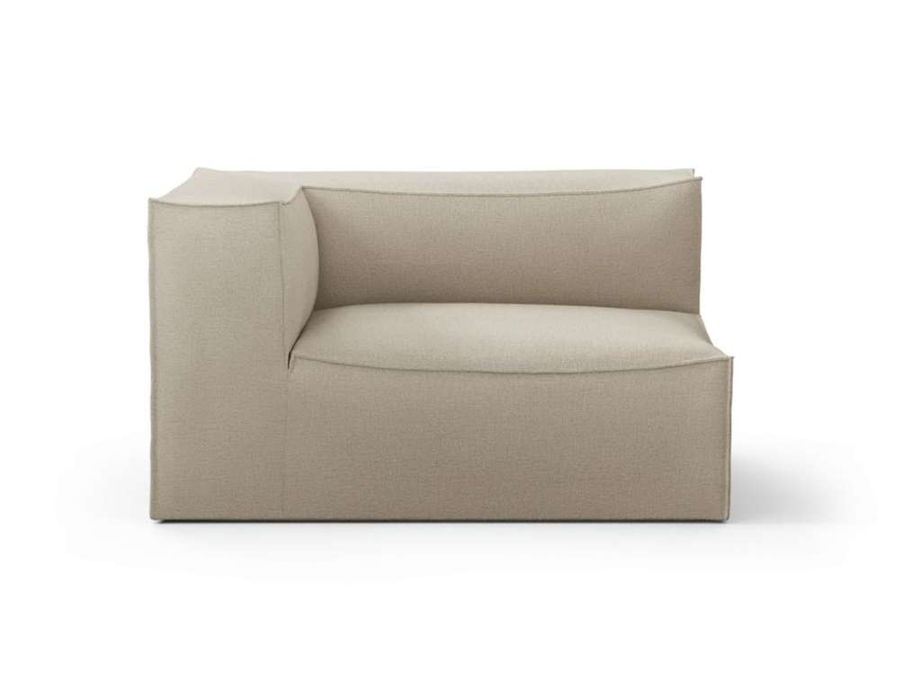 ferm LIVING - Catena Sofa Modul mit Armlehne - Rich Linen - L - links - indoor