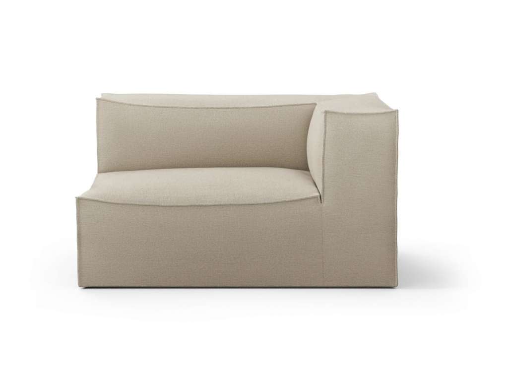 ferm LIVING - Catena Sofa Modul mit Armlehne - Rich Linen - L - rechts - indoor