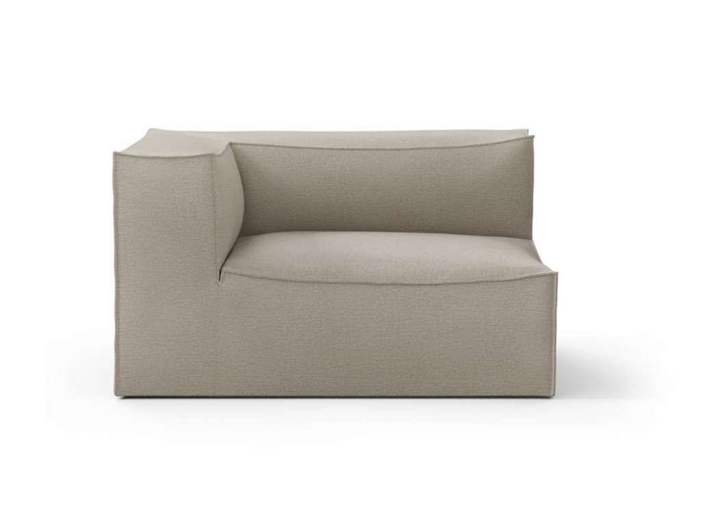 ferm LIVING - Catena Sofa Modul mit Armlehne - Cotton Linen - L - links - indoor