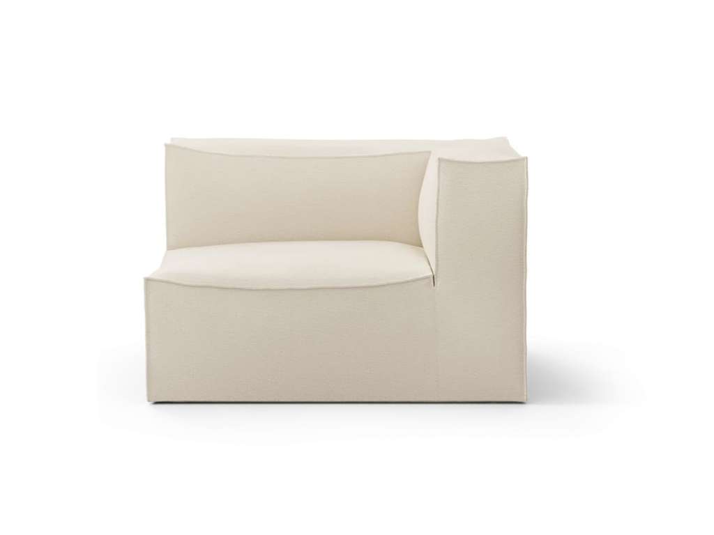 ferm LIVING - Catena Sofa Modul mit Armlehne - Dry Cotton Slub - S - rechts - indoor
