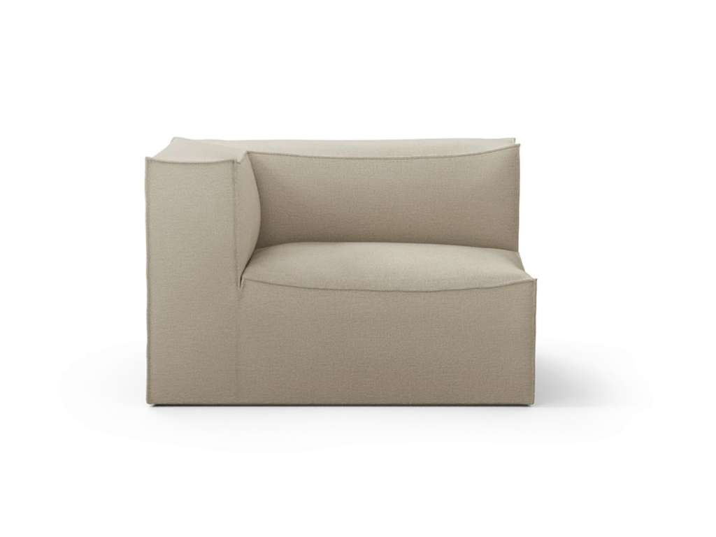 ferm LIVING - Catena Sofa Modul mit Armlehne - Rich Linen - S - links - indoor