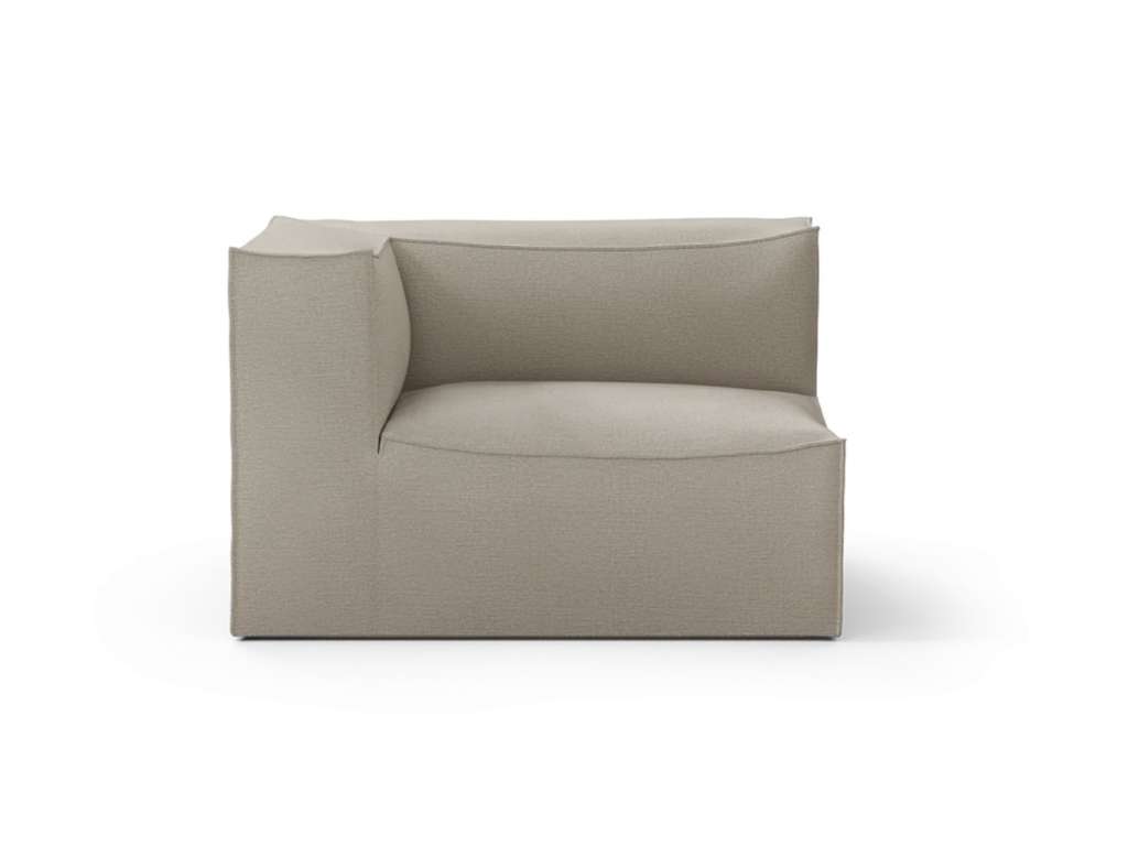 ferm LIVING - Catena Sofa Modul mit Armlehne - Cotton Linen - S - links - indoor