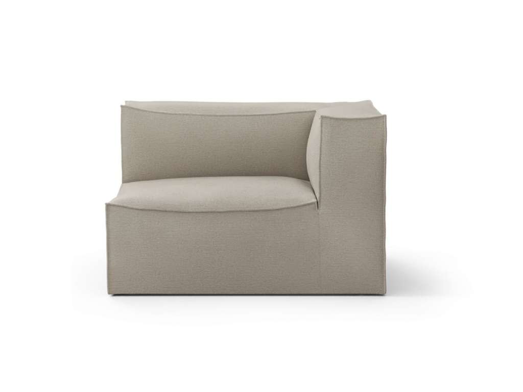 ferm LIVING - Catena Sofa Modul mit Armlehne - Cotton Linen - S - rechts - indoor