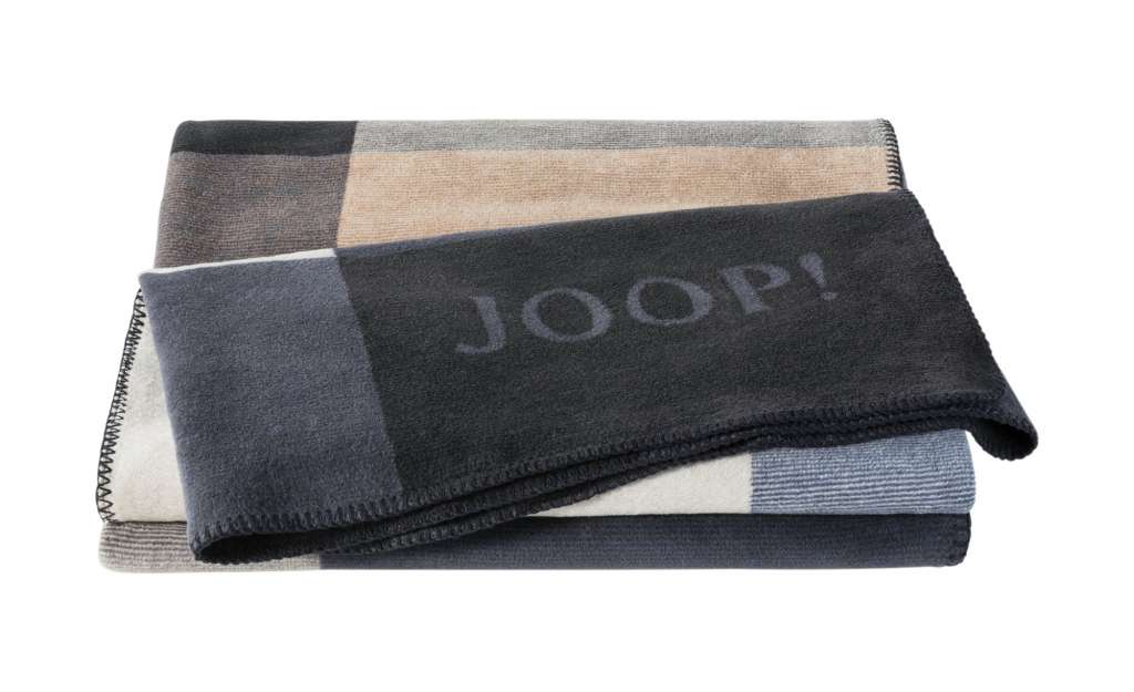 JOOP! Wohndecke  Mosaic ¦ blau ¦ 58% Baumwolle, 35% Polyacryl, 7% Polyester  ¦ Maße (cm): B: 150 Heimtextilien > Kuscheldecken - Höffner