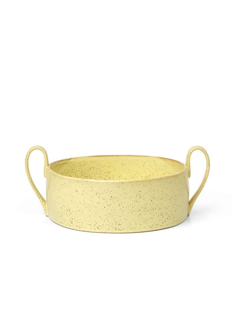 ferm LIVING - Flow Centrepiece Schale - gelb - indoor