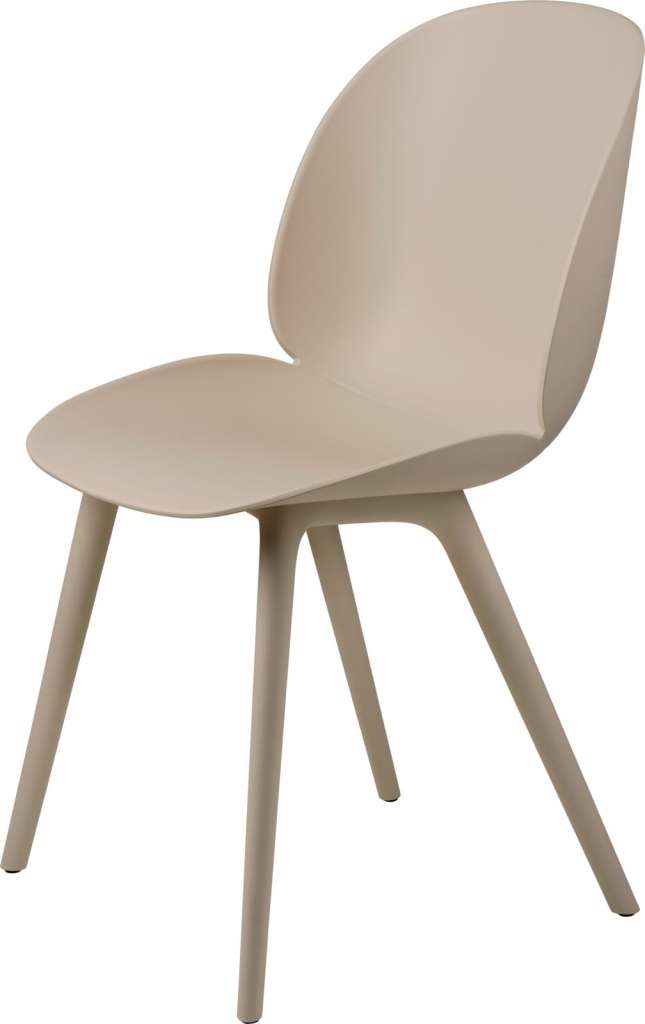 Gubi - Beetle Dining Stuhl Pure Plastic Edition - new beige - indoor