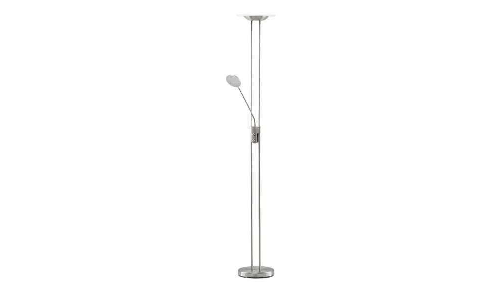 Meisterleuchten LED-Deckenfluter, 2-flammig, Nickel matt ¦ silberØ: 28 Lampen & Leuchten > Innenleuchten > Stehlampen - Höffner