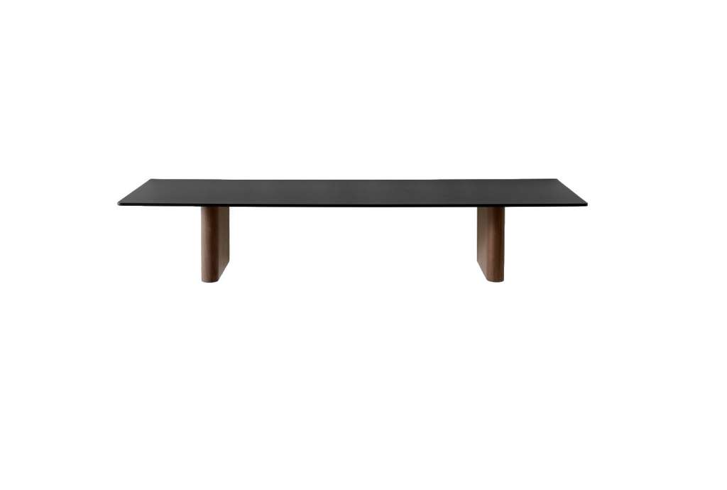 andTRADITION - Column JA2 Wandregal - Solid Walnut & Black Anodized - indoor