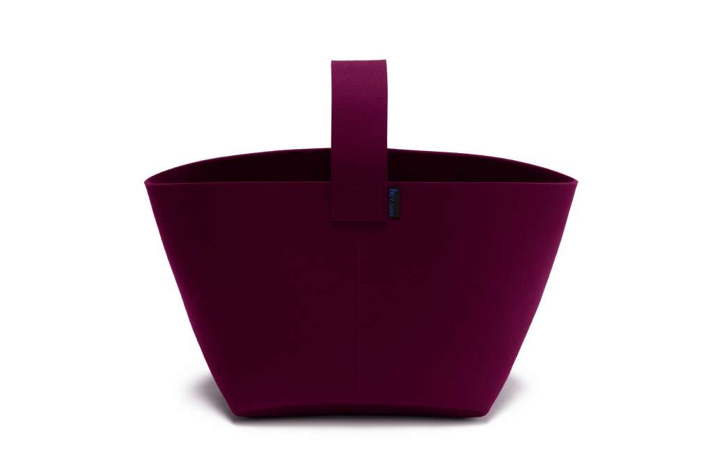 Hey-Sign - Kaminholzkorb - Aubergine - indoor