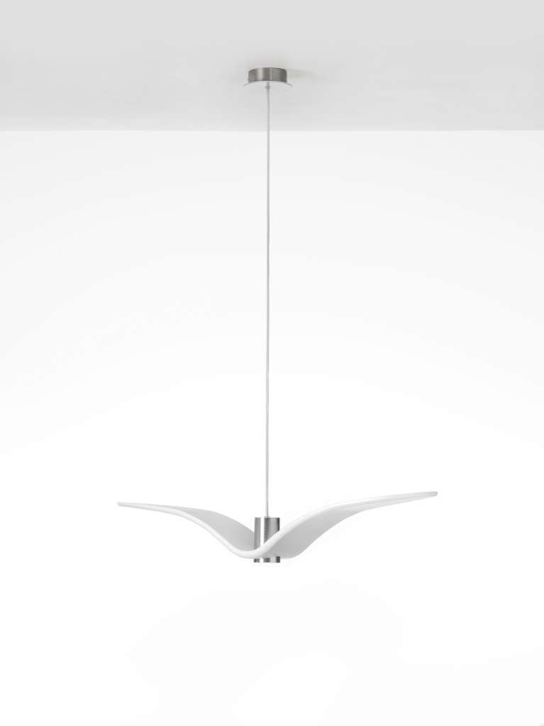 Brokis - Night Birds Pendelleuchte - opal - Vogel 1 - indoor