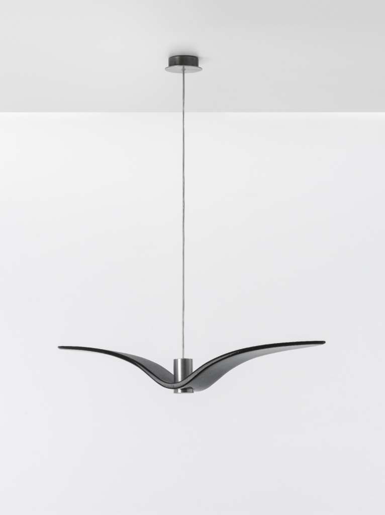 Brokis - Night Birds Pendelleuchte - rauchgrau - Vogel 1 - indoor