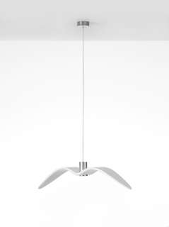 Brokis - Night Birds Pendelleuchte - opal - Vogel 2 - indoor