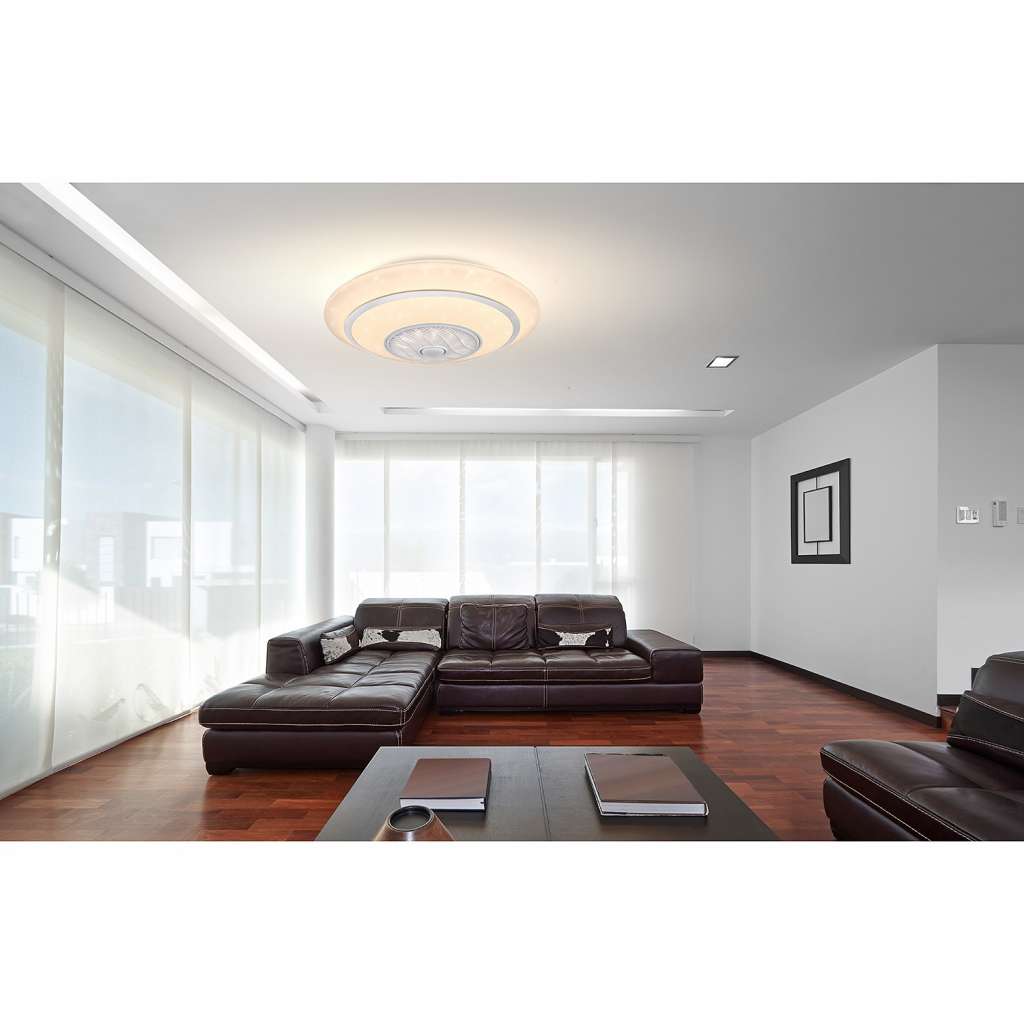 home24 LED-Deckenventilator Rosario I
